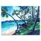 Designart - Tropical Beach In Summer Paradise - Nautical & Coastal Canvas Wall Art Print